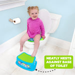 PinkFong Baby Shark Bathroom Step Stool for Kids Using The Toilet and Sink - Kids Step Stool, Potty Training, Non-Slip, Bathroom, Kitchen, Lightweight