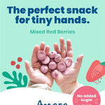Amara Smoothie Melts - Mixed Red Berries - Baby Snacks Made With Fruits and Vegetables - Healthy Toddler Snacks For Your Kids Lunch Box - Organic Plant Based Yogurt Melts - 6 Resealable Bags