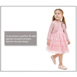 Lilax Baby Girls' Knit Long Sleeve Button Closure Bolero Cardigan Shrug (3-6 Months, Dusty Pink)