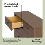 Storkcraft Rio 6 Drawer Dresser (Hazelnut) – GREENGUARD Gold Certified, Wood Dresser for Bedroom, Kids & Nursery Storage Chest, Safety Interlocking Drawers, Pre-Installed Tracks, Kids Chest