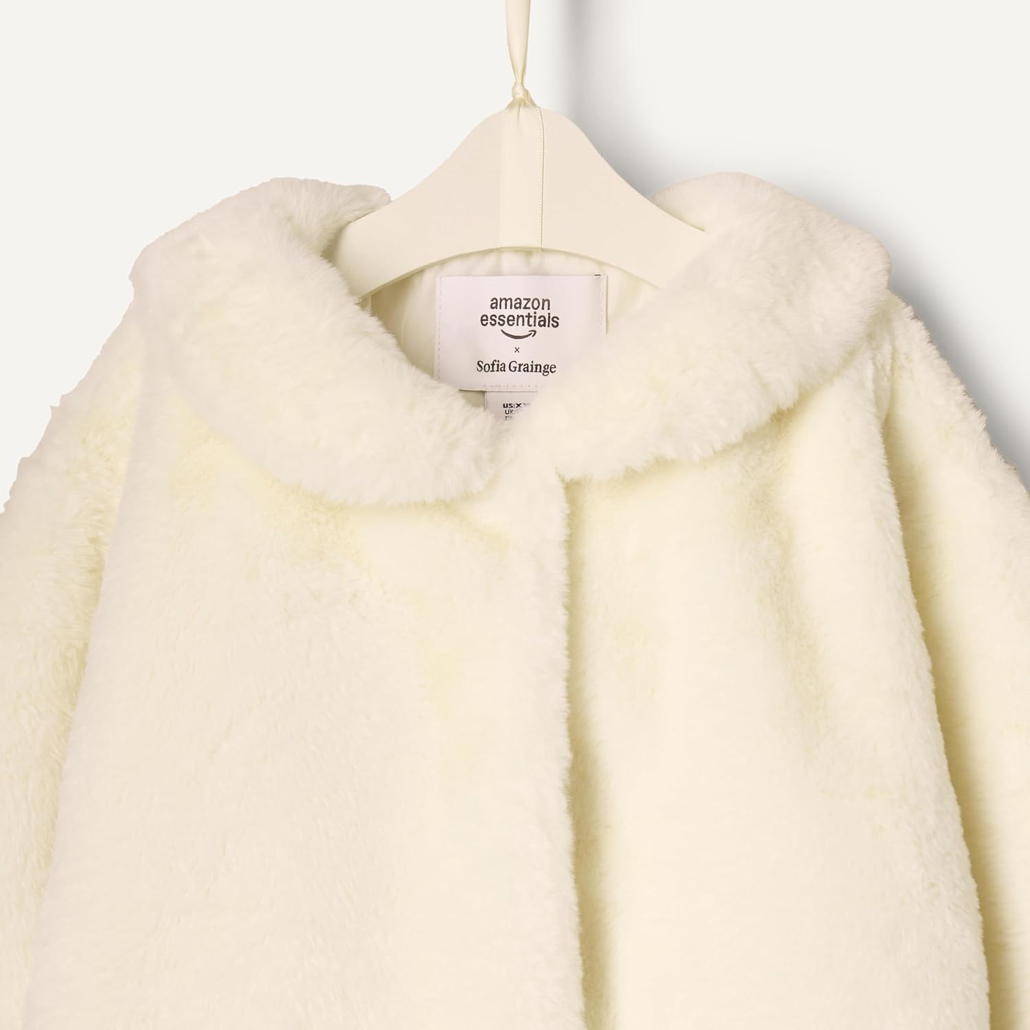 Amazon Essentials x Sofia Grainge Toddlers and Baby Girls' Faux Fur Jacket