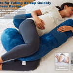 Pregnancy Pillows for Sleeping, Maternity Pillow for Side Sleeper, Support for Back, Legs, Belly, HIPS for Pregnant Women Blue