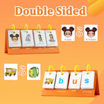 Alened Phonics Flash Cards Sentence Building for Kids, Learn to Read Sight Words Phonics Flashcads, Special Education Homeschool Classroom Supplies