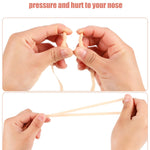 7 Pieces Swimming Nose Clip Silicone Nose Plug Protector with Elastic Rope for Kids and Adults Swimming Using