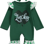 FOCUSNORM Toddler Christmas Baby Boy Girl Outfits Infant Fall Winter Clothes Cute Christmas Tree Jumnpsuit Long Sleeve Romper