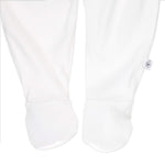 HonestBaby unisex baby 3-pack Organic Cotton Footed Harem Pants, Bright White, Preemie US