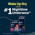 Goodnites Girls' Nighttime Bedwetting Underwear, Size Large (68-95 lbs), 11 Ct, Packaging May Vary