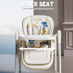 Baby High Chair,Chairs for Babies and Toddlers,Adjustable 2 Swing Chair,Babies and Toddlers for 1+ Years Old/Locking Wheels/Detachable PU Cushion