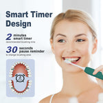 7AM2M Sonic Electric Toothbrush for Adults&Kids, 8 Brush Heads&Travel Case