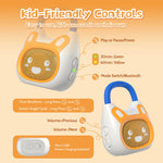 alilo Pocket Bunny Portable Kids Music Player, Musical Toys for Toddlers, Preloaded 120+ Stories/Music/Lullabies/White Noise,High Fidelity Sound Travel Bluetooth Speaker (with Strap and Ring)