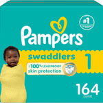 Pampers Baby Diapers - Swaddlers - Size 1, 198 Count, Ultra Absorbent Disposable Infant Diaper