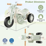 Costzon Kids Motorcycle, 6V Battery Powered Ride on Motorcycle with Bubble Maker, Music, LED Headlight, Forward & Backward, 3 Wheels Electric Motorcycle for Kids, Gift for Boys & Girls (Beige)