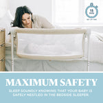 Baby Delight Beside Me Wink Bassinet | Bedside Sleeper | 7-Position Height Adjustment | Organic Oat