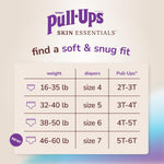 Pull-Ups Boys' Skin Essentials Potty Training Pants, Training Underwear, 2T-3T (16-34 lbs), 76 Ct