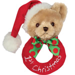 Bearington Collection Baby Lil' Patches, 5.5 in Giraffe Plush Stuffed Animal Baby Rattle, Newborn Toys Gift - Giraffe Stuffed Animal