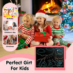 EooCoo Toys for Ages 4-8, 15 Inch LCD Writing Tablet, Drawing Pad Doodle Board, No Mess Coloring Books for Kids, Toddler Travel Essentials Girls Gift, Educational Toy for 4 5 6 7 8 Years Old Kid