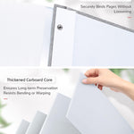Artfeel Photo Album Self Adhesive Scrapbook Album for 3x5 4x6 5x7 8x10 Pictures,40 Pages Linen Cover with Display Window DIY Photo Book,Ideal Gifts for Family Travel Wedding Baby