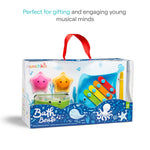 Munchkin® Bath Beats™ Bath Toy, Musical Set Includes Xylophone, Bath Drum & Shakers, Fun for Babies, Toddlers and Kids