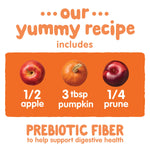 Happy Baby Digestive Support Blends, Organic Stage 2 Baby Food with Prebiotic Fiber, Apple, Pumpkin & Prune, 4 Ounce Pouch (Pack of 16)