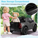 Costzon 2 Seater 24V Ride on Toy for Big Kids, Licensed 2025 Ram 2500 Rebel Electric Vehicles, Ride on Car Pickup Truck w/Remote, Storage, 2 x 100W Motors, Lights, Music & 4-Wheel Suspension (Black)