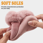 MK MATT KEELY Toddler Snow Boots for Infant Boys Girls Winter Warm Lining Boots Baby Soft Sole Anti-Slip Walking Shoes Cold Weather Outdoor Faux Fur Booties