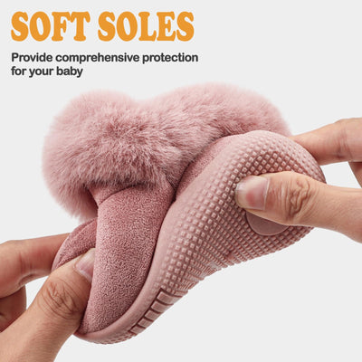 MK MATT KEELY Toddler Snow Boots for Infant Boys Girls Winter Warm Lining Boots Baby Soft Sole Anti-Slip Walking Shoes Cold Weather Outdoor Faux Fur Booties