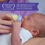 nfant | Slow Flow Nipple, Purple (6ml/min), 4-Pack