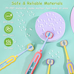 PANIMOSI Toddler Toothbrush 4 Pack, Soft Baby Toothbrush Efficient 3 Sided Kids Tooth Brush for Ages 1-12 Years, Infant Training Tooth Brush Complete Tooth and Gum Care, Easy to Grip(Patent)
