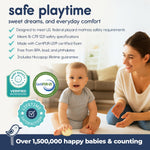 Hiccapop Playard Mattress Pad (38"x26"x1.25"), Playpen Pad, Portable Crib Mattress with Carry Bag, 1.25" Thick
