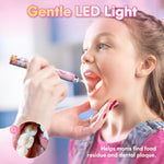 Kids Electric Toothbrush with Timer Toddler Toothbrush Age 2-4-8-12 Electric Toothbrush Kids Rainbow LED Light Up Vibrating Toothbrush Battery Operated Childrens Girls Sonic Tooth Brush (Pink Unicorn)