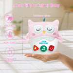 WOWOHAGE Baby Toys 0-6-12 Months, Plush Owl Musical Toys, Cute Stuffed Animal Infant Toys with Light & Sounds, Roly-Poly Sensory Toy Birthday Gift for Newborn Boys & Girls Easter Gifts