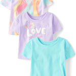 The Children's Place Baby Girls' and Toddler Short Sleeve Everyday Casual Knit Shirt