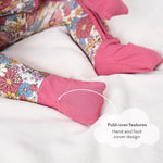 pureborn Baby Girls Sleeper Viscose from Bamboo Pajamas 2-Way Zipper Snug Fit Sleepwear Corlorful Daisy 6-12 Months
