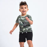 Gerber Baby Boys 3-Pack Pull-On Knit Shorts, Gray & Black, 3-6 Months
