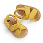AKINGIO Infant Baby Girls Boys Summer Sandals Premium Unisex Non Slip Rubber Soft Sole Breathable Toddler First Walker Outdoor Beach Shoes Yellow 11CM