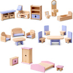 Melissa & Doug Wooden Multi-Level Dollhouse Wooden Multi-Story Pretend Play Dollhouse for Kids