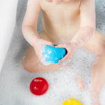 Ubbi Squeeze and Switch Silicone Bath Toys for Toddlers and Baby, Colorful Mix and Match Baby Bath Accessory, Water Toys for Toddler Bath Playtime, Set of 3