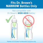 Dr. Brown's Natural Flow Baby Bottle Nipple Level T - Newborn, Slower Flow - 6pk - 0m+