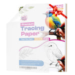 Tracing Paper 9x12 Inch - 50 Sheets 41lb/63gsm Transparent Trace Paper for Sketching, Preliminary Drawing, Drafting & Art Projects - Premium Translucent Tracing Paper for Pencil, Marker and Ink