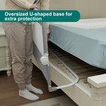 grelex Toddler Bed Rails, 51 Inch Foldable Bed Rail for Toddlers, Baby Bed Rail Guard for Twin, Full, Queen Size Bed, Box, Platform Bed, with Reinforced Safety System