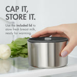 Boon Tempro Direct Heat Breastmilk Warmer - Retains Nutrients in Baby Formula and Breastmilk - Quick Liquid Warmer with Real Time Temp Reading - Breastfeeding Essentials
