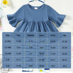 Kucnuzki Baby Girl Clothes 12-18 Months Girl Clothes Toddler Baby Ruffle Shirt Blue Top Floral Pants Set 3Pcs Girl Fall Outfit Cute Infant Little Girls Outfits