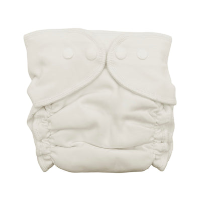 White cloth diaper on a white background