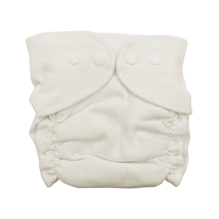 White cloth diaper on a white background