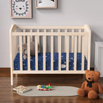 IOCCLH Baby Crib Sheets 2 Pack for Boys and Girls Fit for Standard Crib Toddler Mattress Breathable Soft Microfiber Baby Sheet 28x52x8in(Starry Sky & Clouds)