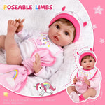 Aori Lifelike Reborn Baby Dolls - 22 inches Realistic Weighted Newborn Girl Dolls, Great Gift Set for Kids 3+, Pre-Parents, Grand-Parents, Collectors