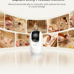 Momcozy Smart WiFi Baby Monitor with Camera and Audio, 5" 1080P Screen with Wall Mount, Motion & Cry Detection, Safe Fence,Clear Night Vision, 5000mAh Battery, 2-Way Talk, Photo & Video Recording,BM04