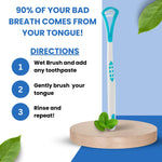 Genco Dental Tongue Scraper for Fresh Breath Perfect Tongue Scraper for Adults and Kids, Enhance Your Oral Hygiene with Tongue Brushes, Scrapers for Bad Breath Treatment (1 Pack (Scraper))