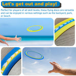 Senston Flying Discs Easily Catch and Throw Sports Disc 11 Inch Soft Flying Discss Colorful Flying Discs 3 Pcs for Pool Backyard Family Fun