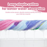 MOKANI Kids Cotton Hooded Towels | Super Soft & Thick & Super Absorbent | 50" x 30" Beach Bath Swimming Towels for Girls Boys Ages 3-12